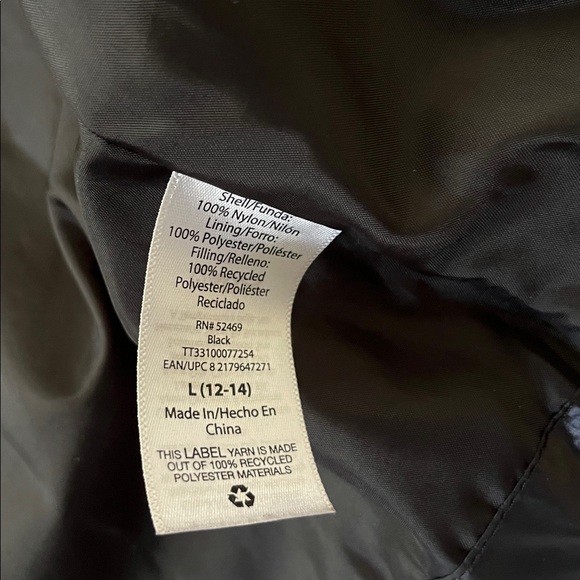 Time and Tru Women's Puffer Jacket - Shiny Black - Picture 2 of 5